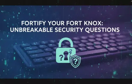 How to make a security question more safe