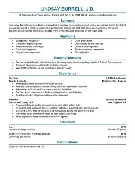 How to Make a Resume for a Job in Law