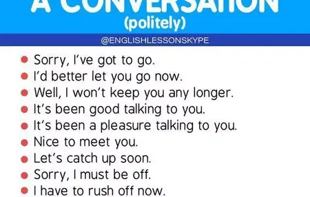 How to End a Conversation