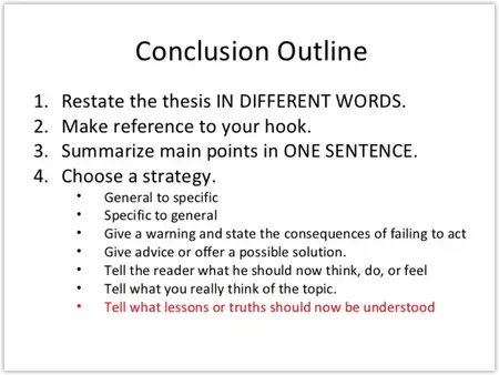 How to Write a Strong Conclusion
