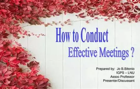 How to Conduct a Successful Meeting
