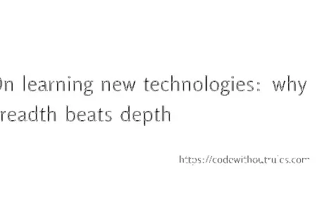 How to Learn New Technologies