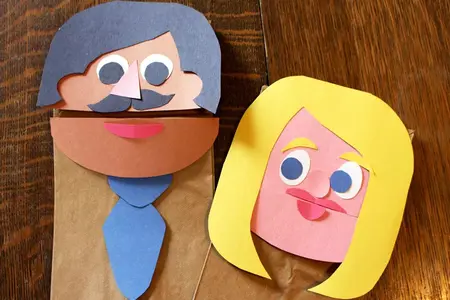 How to Make a Paper Bag Puppet with Moving Mouth