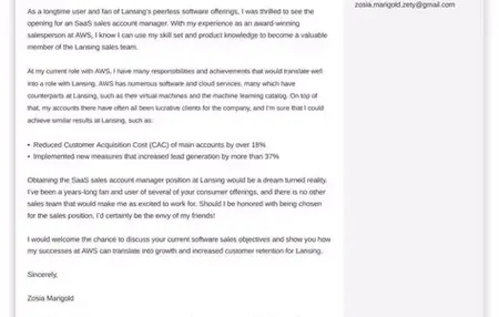 How to Write a Great Cover Letter for a Sales Job