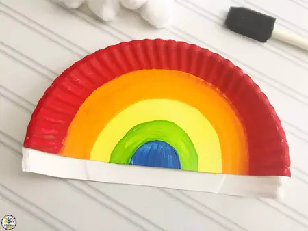 How to Make a Paper Plate Rainbow