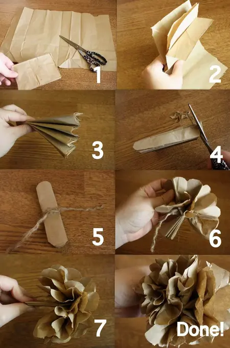 How to Make a Paper Bag Flower
