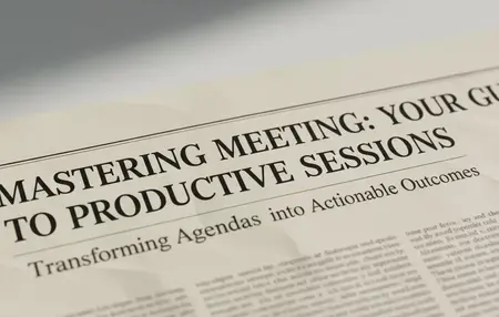 How to Run a Meeting Effectively