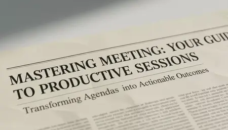 How to Run a Meeting Effectively