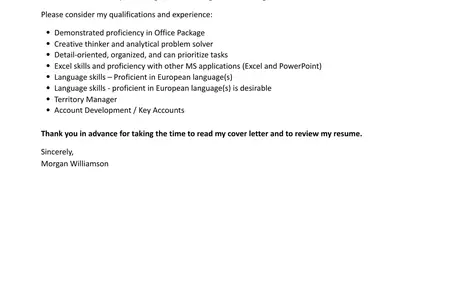 How to Write a Cover Letter for a Sales Internship