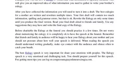 How to Write a Speech for a Funeral