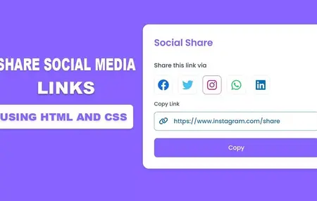 How to Create a Website Social Media Links